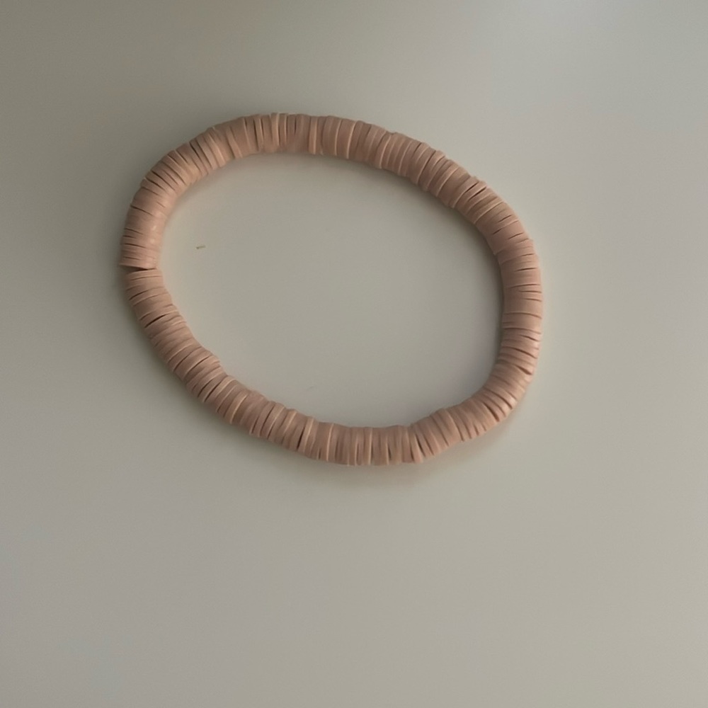 🤞🏼Plain Tan🤞🏼clay beads bracelet